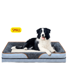 Lavish Pets Bed Plush Mattress Grey White (Small) Lavish Pets Bed Plush Mattress Grey White (Small)